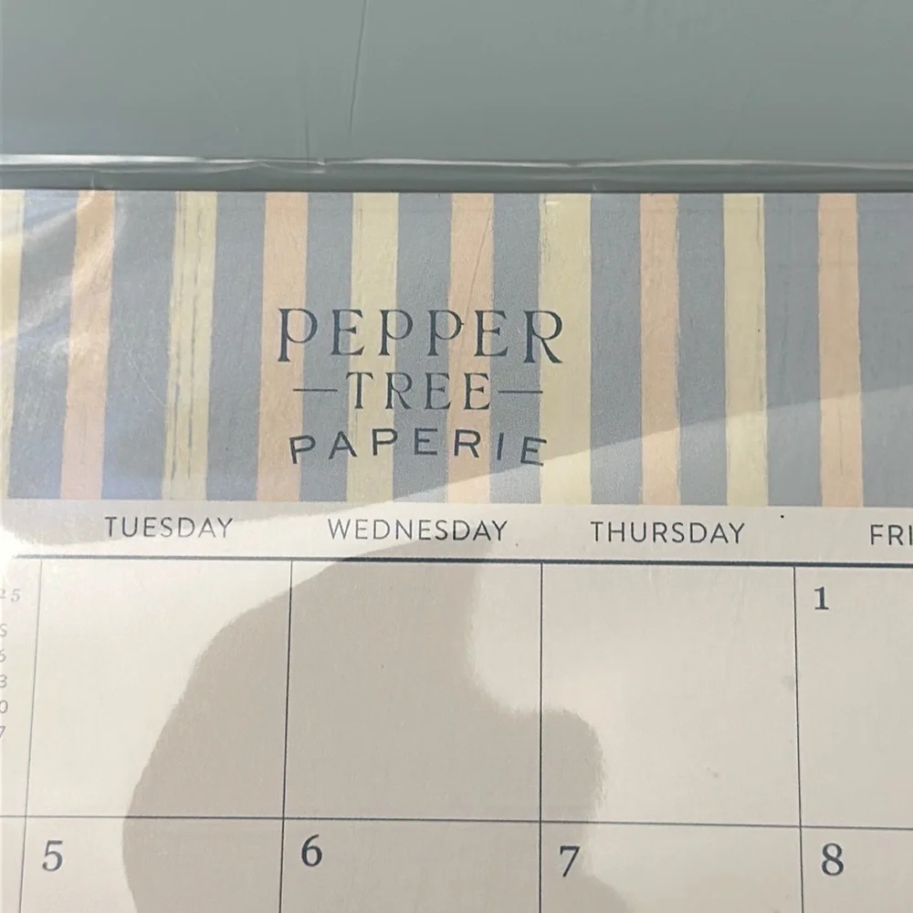 NWT Pepper Tree Paperie 17-Month Magnetic Calendar